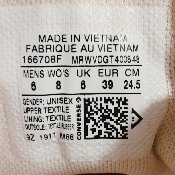 Converse CTAS OX Peony Pink/White/Black - Picture 8 of 12